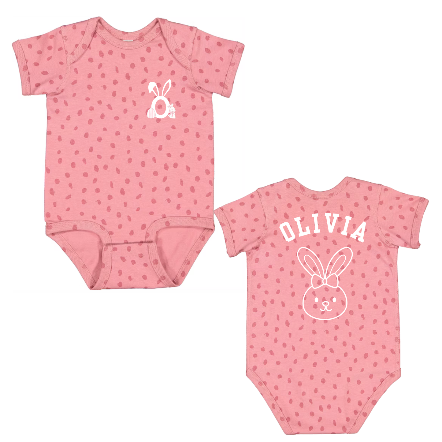 Personalized Easter Bunny Polka-dot Shirt