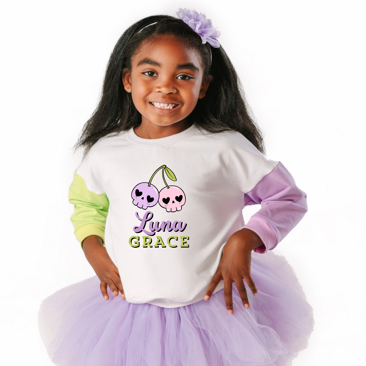 Personalized Cherry Skulls Sweatshirt