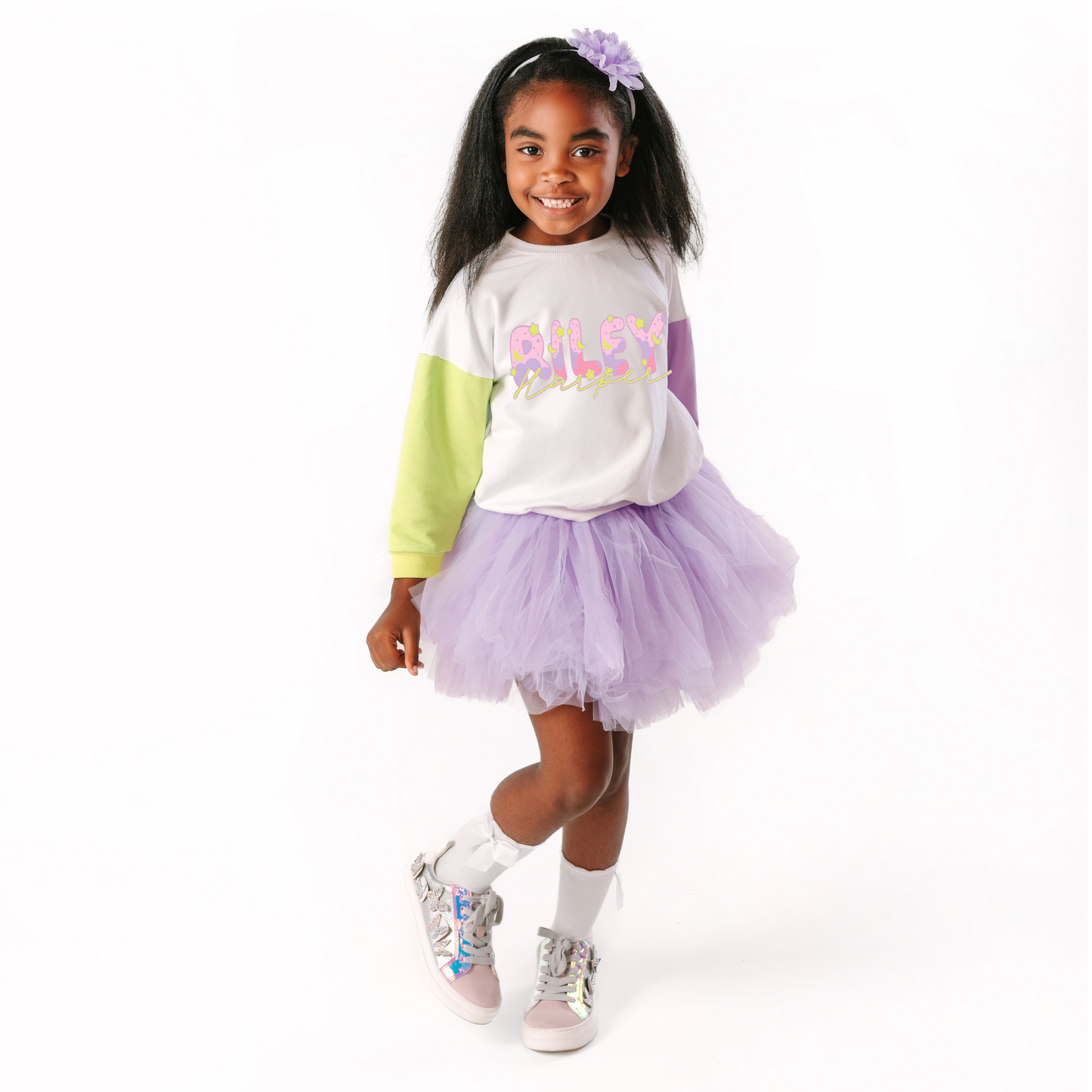 Personalized space crew purple