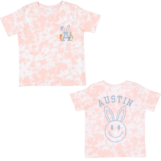 Personalized Easter Bunny Tie-Dye Shirt