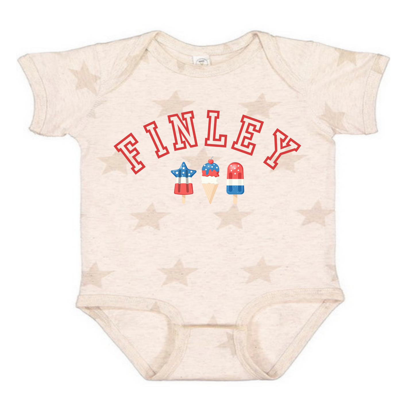 Personalized Ice cream 4th of July Shirt