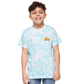 Personalized Easter Bunny Blue Tie-Dye Shirt