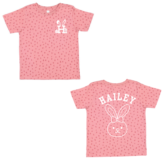 Personalized Easter Bunny Polka-dot Shirt