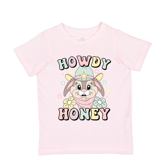Girls "Howdy Bunny" Easter Shirt