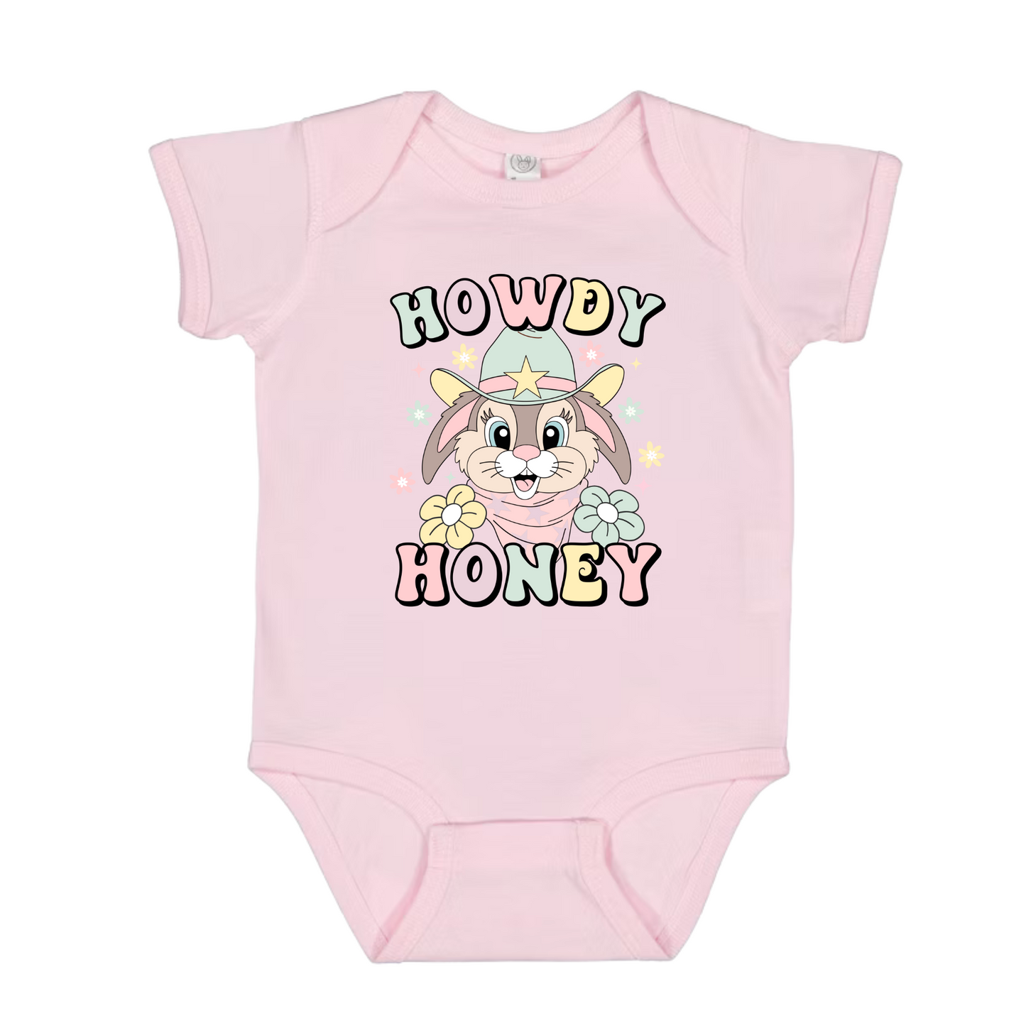 Girls "Howdy Bunny" Easter Shirt