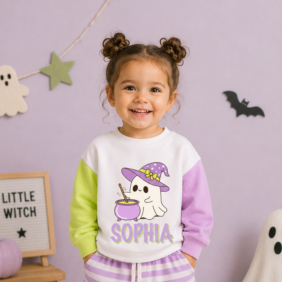 Personalized Witchy Ghost Sweatshirt