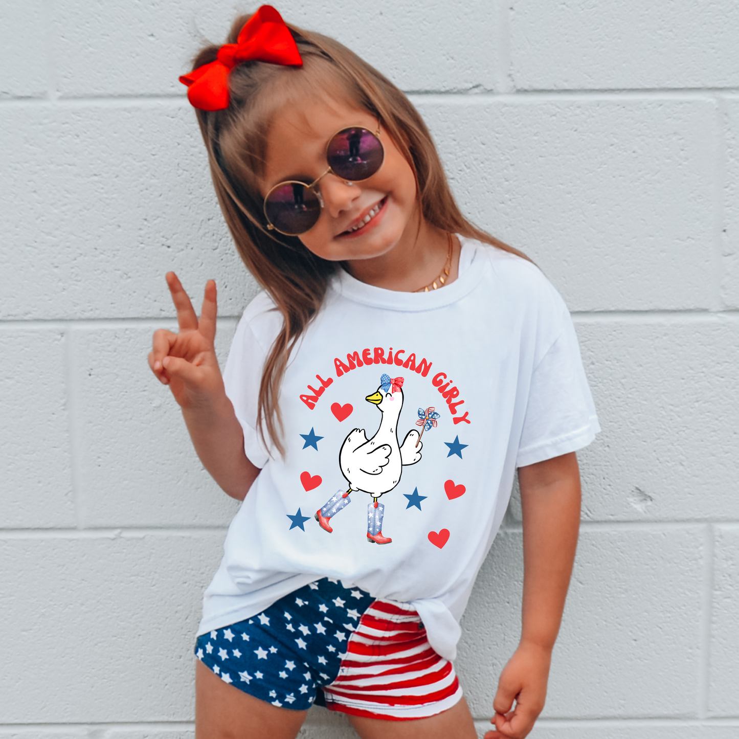 All American Girly Goose Shirt