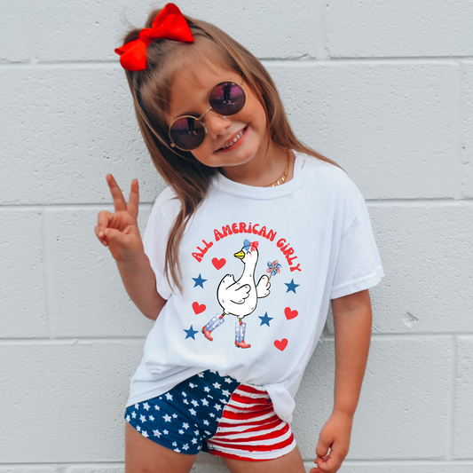 All American Girly Goose Shirt