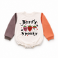Berry Spooky Halloween Color Block Sweatshirt