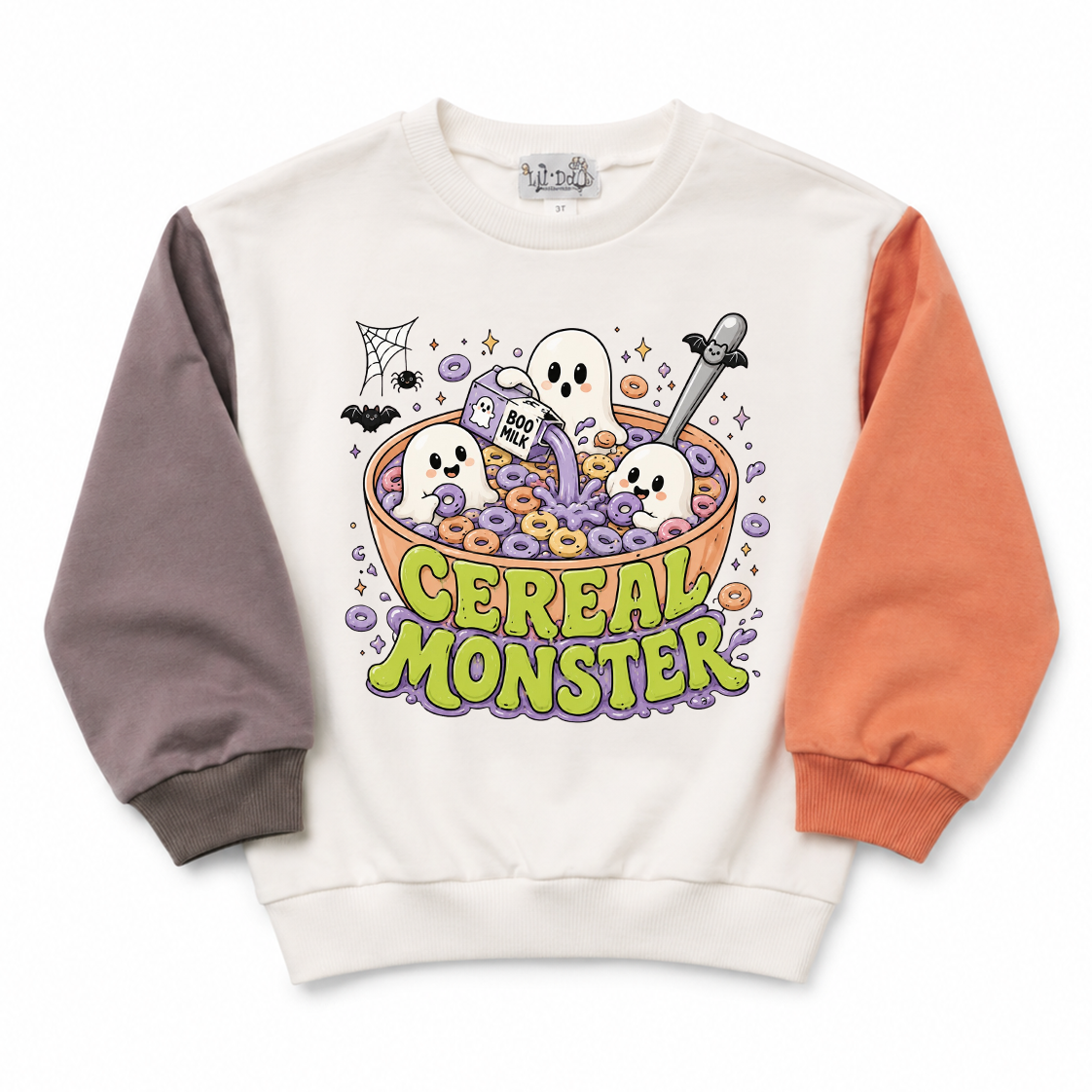 Cereal Monster Color Block Sweatshirt