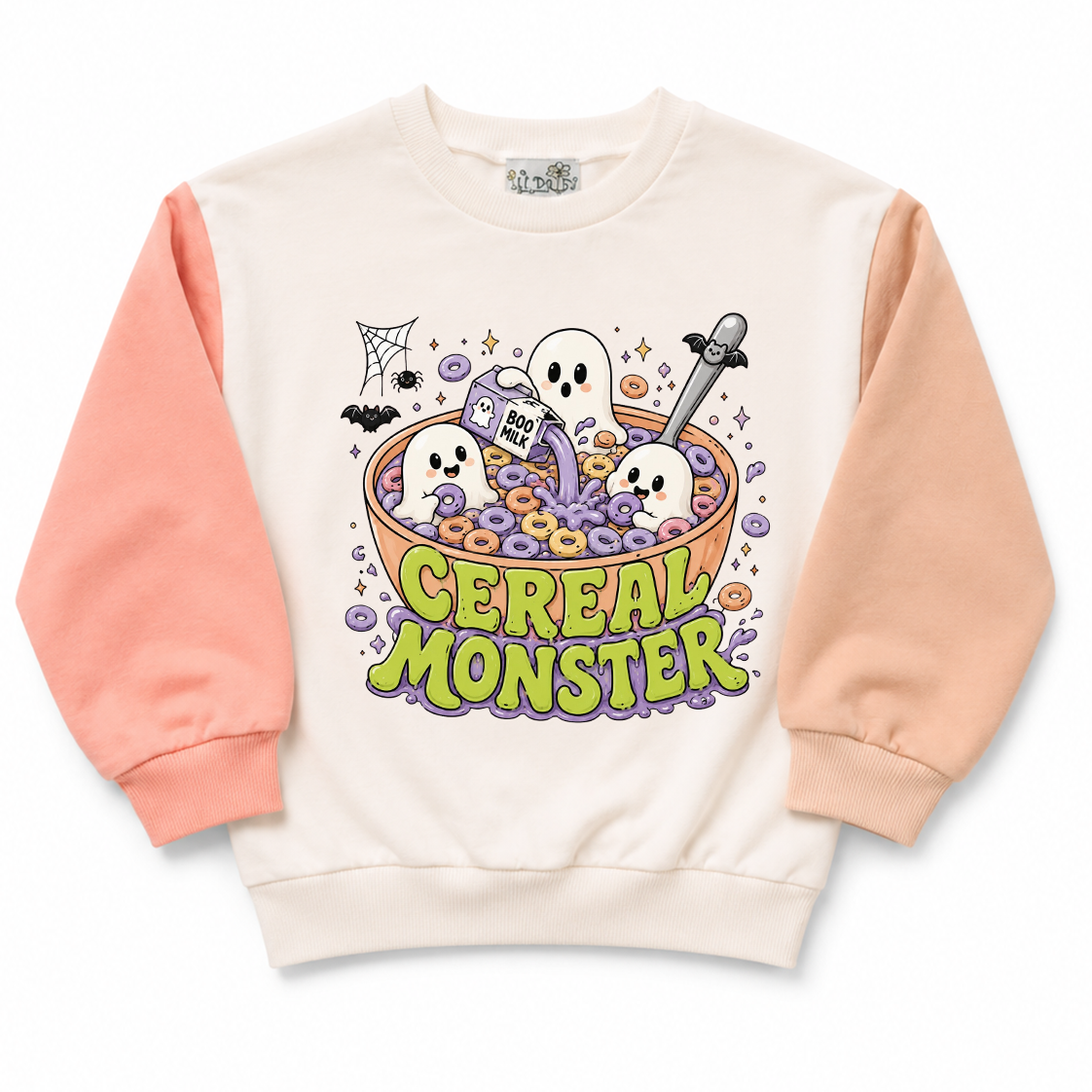 Cereal Monster Color Block Sweatshirt