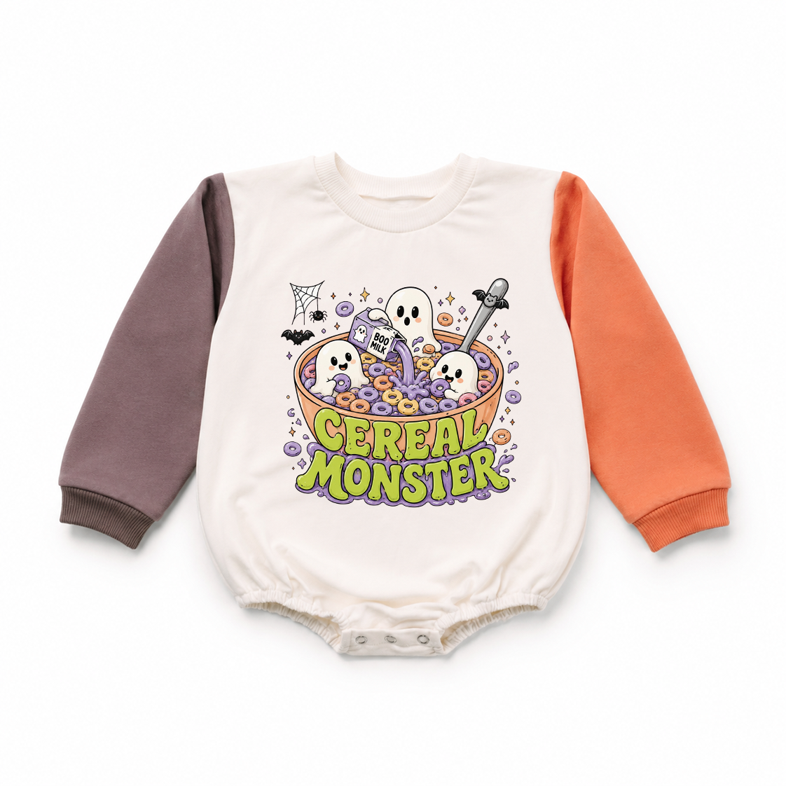 Cereal Monster Color Block Sweatshirt