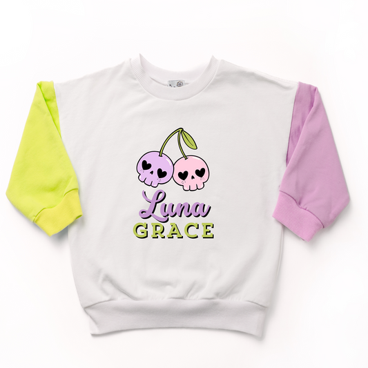 Personalized Cherry Skulls Sweatshirt