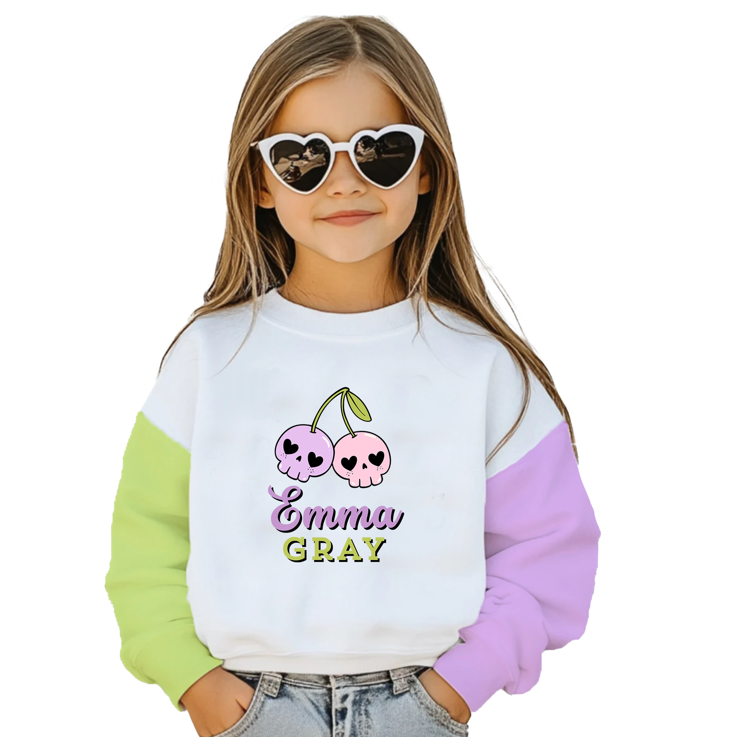 Personalized Cherry Skulls Sweatshirt