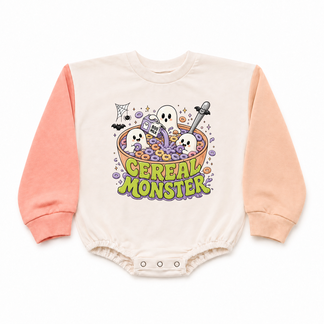 Cereal Monster Color Block Sweatshirt