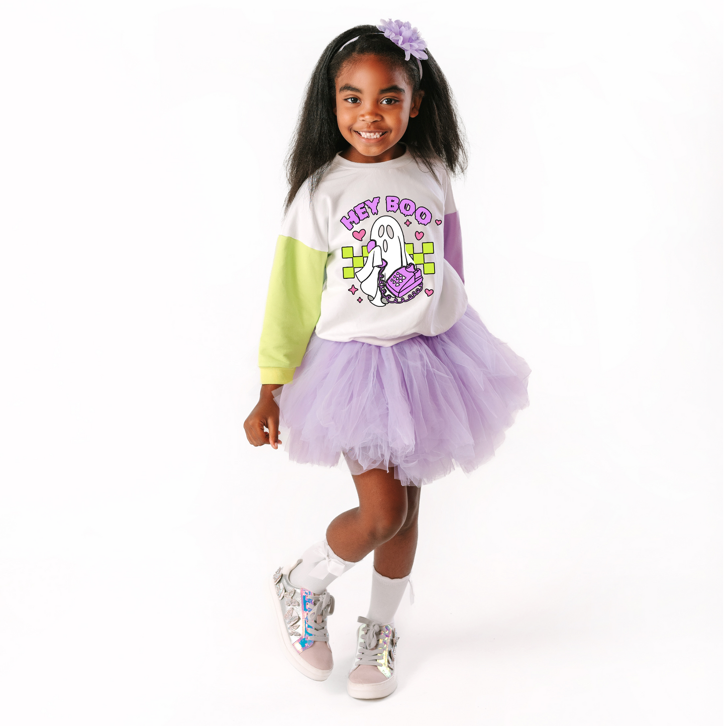 Hey Boo Ghost Calling Sweatshirt