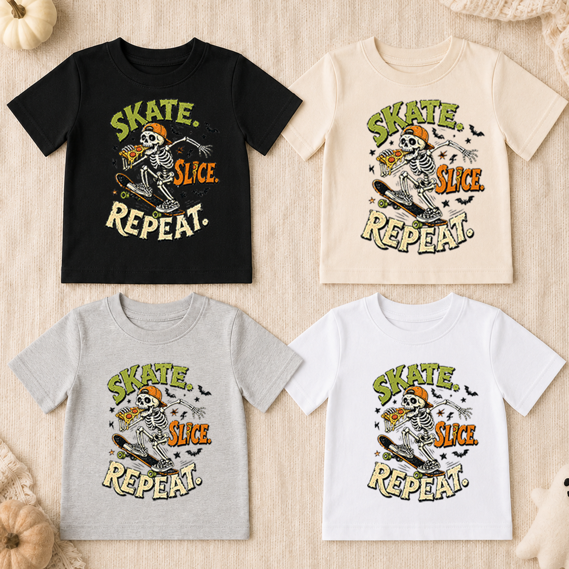 Skate Slice Repeat Halloween Tee