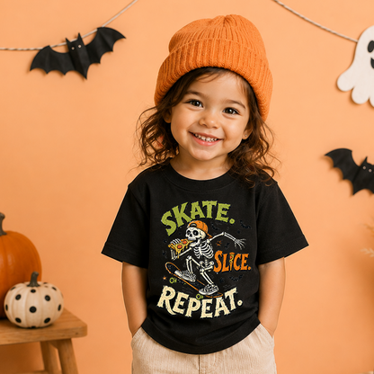Skate Slice Repeat Halloween Tee