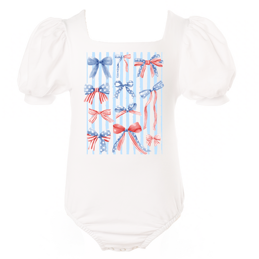 Bows and Stripes Leotard