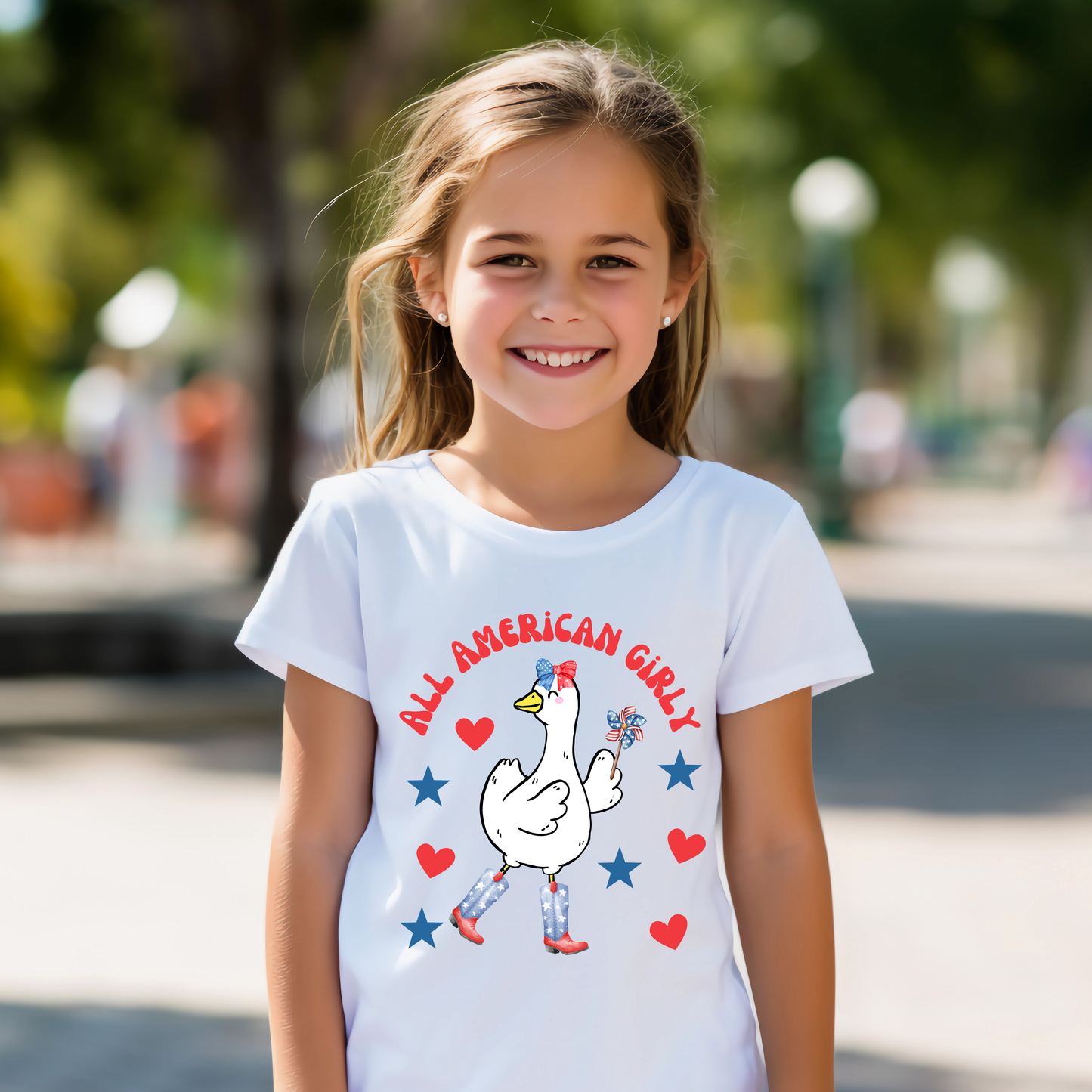 All American Girly Goose Shirt
