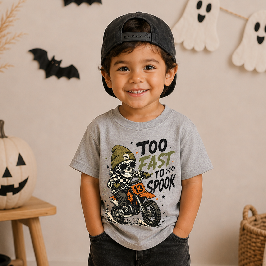 Too Fast To Spook Halloween Tee