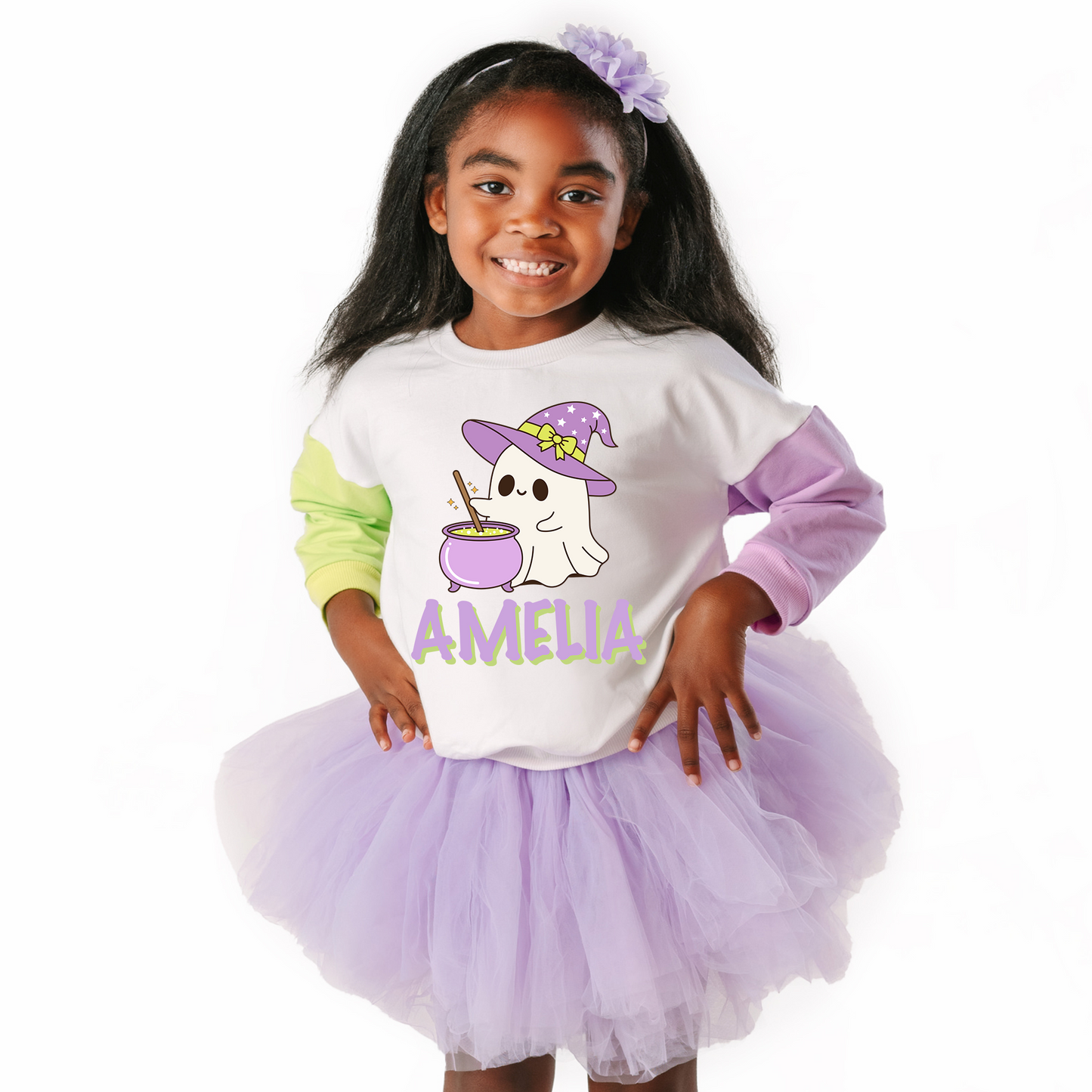 Personalized Witchy Ghost Sweatshirt