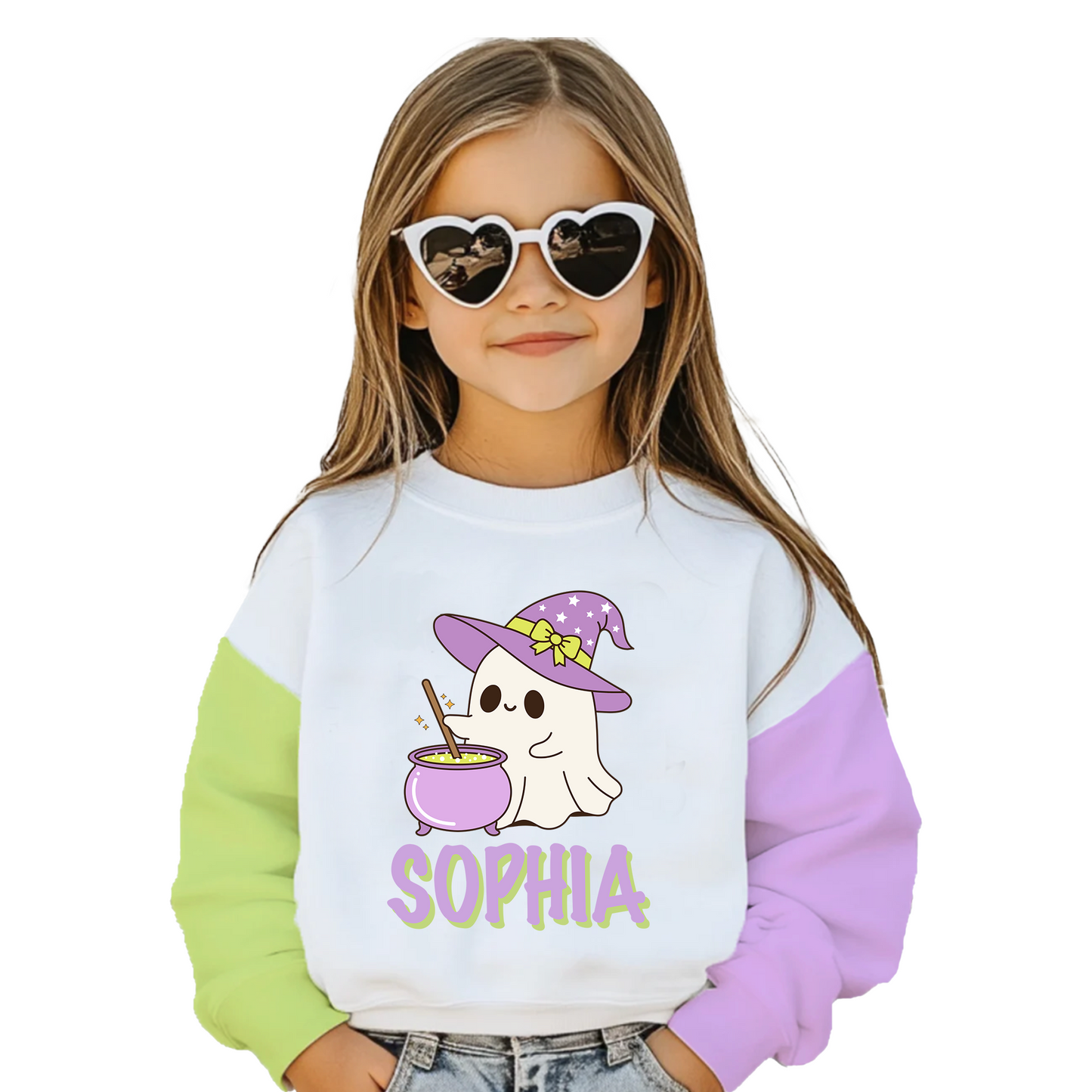 Personalized Witchy Ghost Sweatshirt