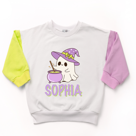 Personalized Witchy Ghost Sweatshirt